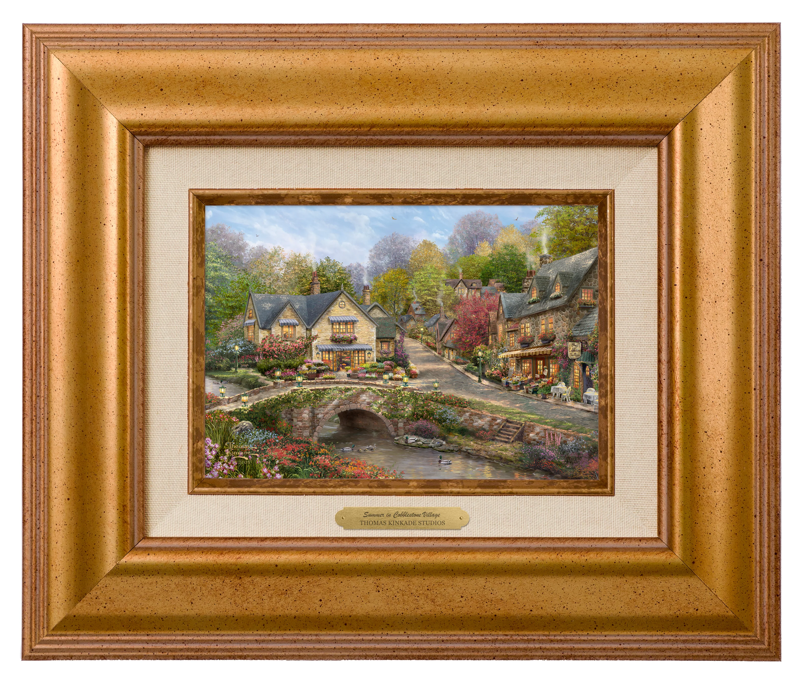 Summer in Cobblestone Village - Brushworks - Image 2