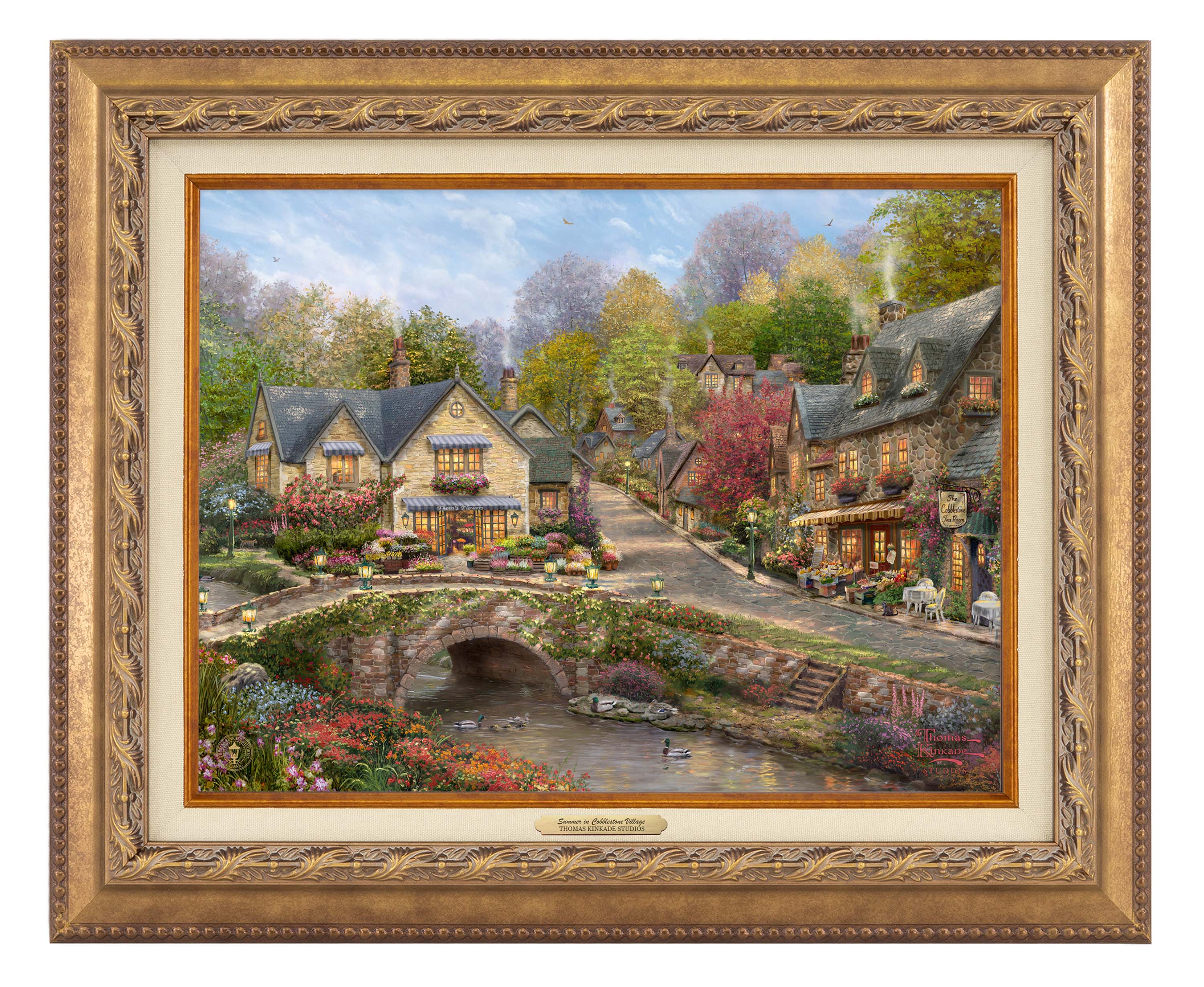 Summer in Cobblestone Village - Canvas Classics - Image 2