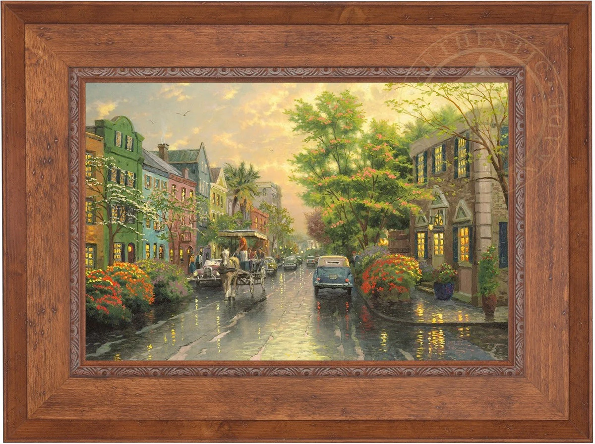 Charleston, Sunset on Rainbow Row - Limited Edition Canvas - Image 16