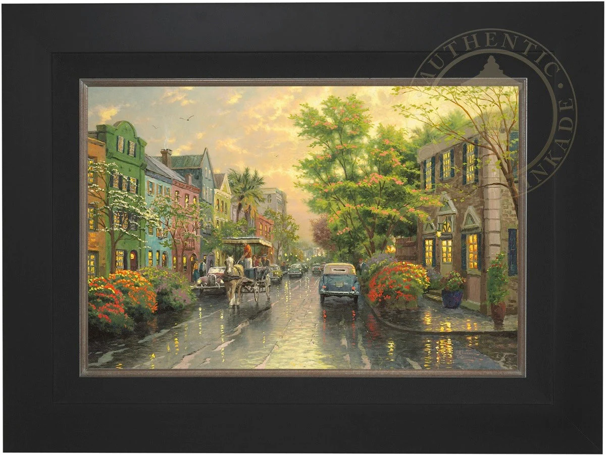 Charleston, Sunset on Rainbow Row - Limited Edition Canvas - Image 8