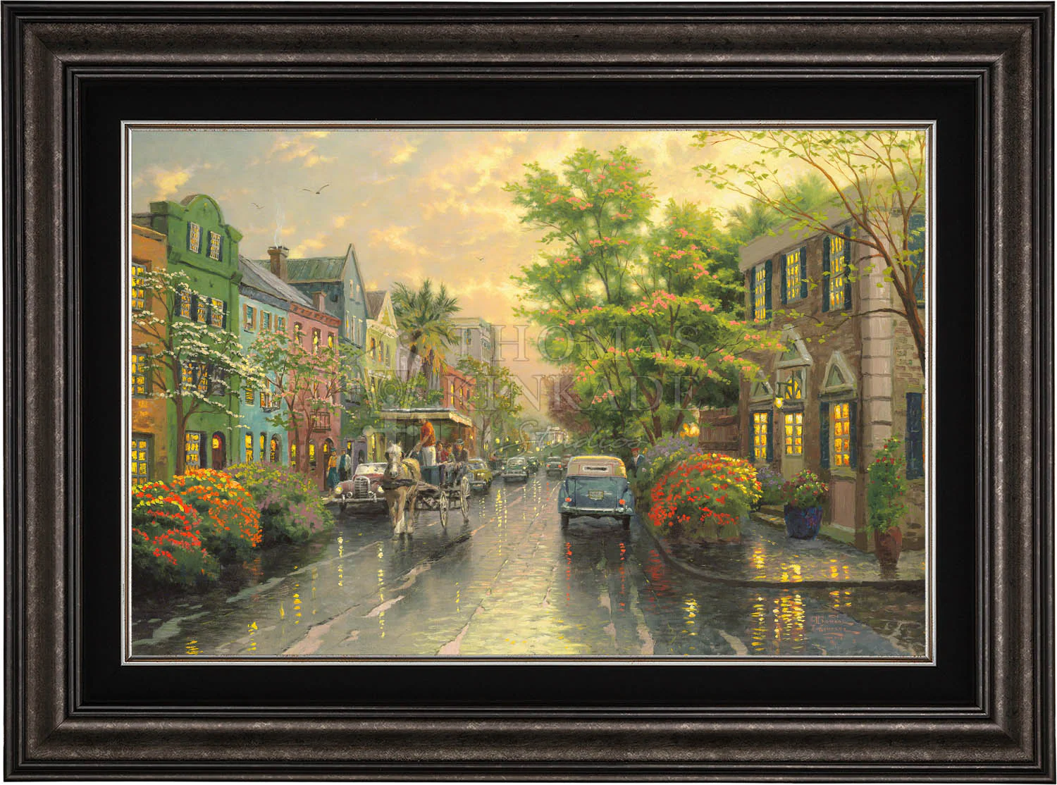 Charleston, Sunset on Rainbow Row - Limited Edition Canvas - Image 9