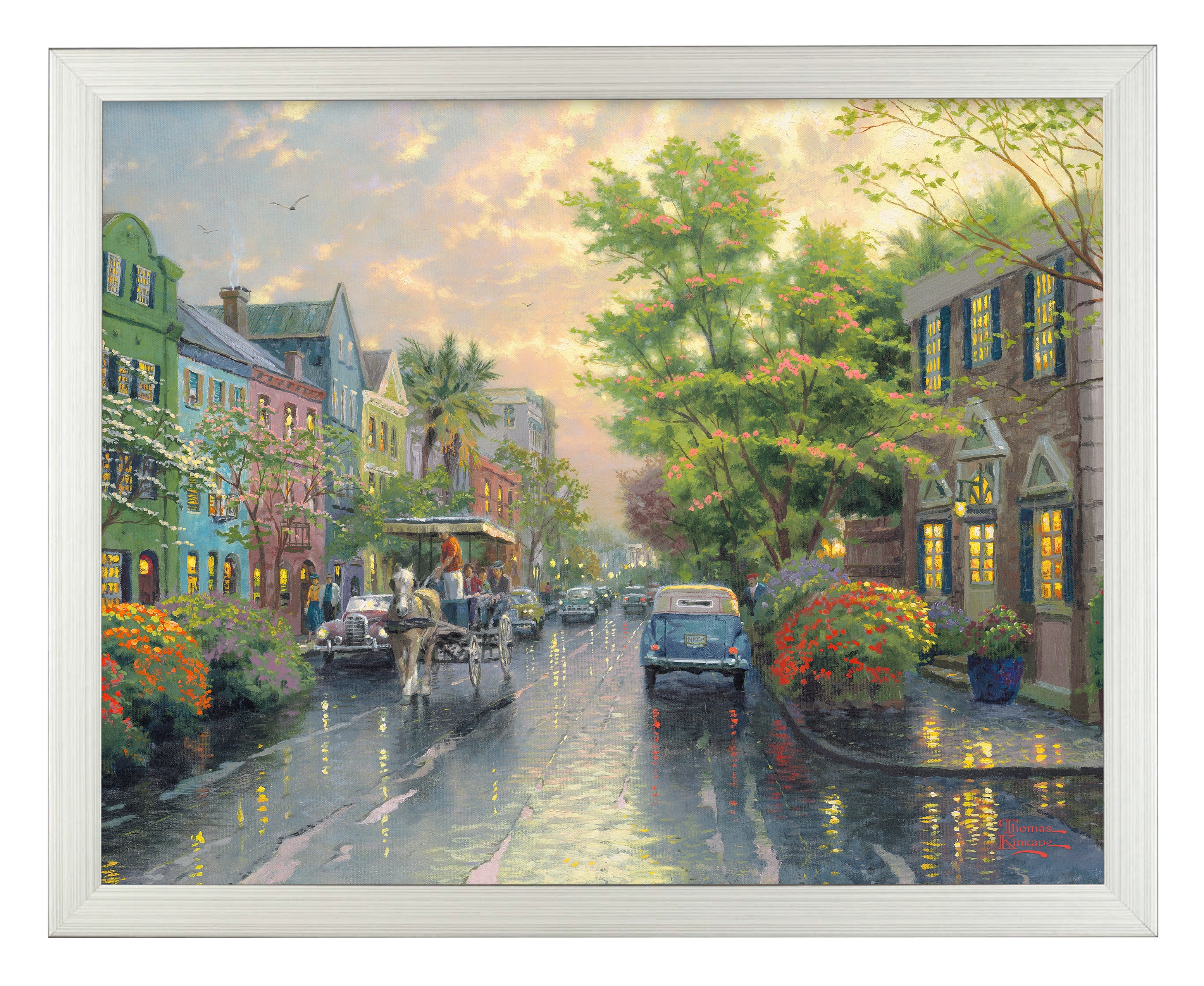 Charleston, Sunset on Rainbow Row - Art Prints - Image 4