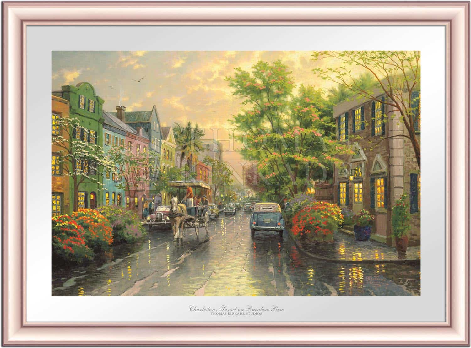 Charleston, Sunset on Rainbow Row - Limited Edition Paper - Image 4