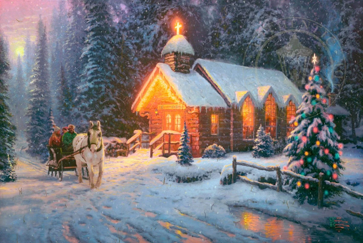 Christmas Chapel I - Limited Edition Canvas - Image 17