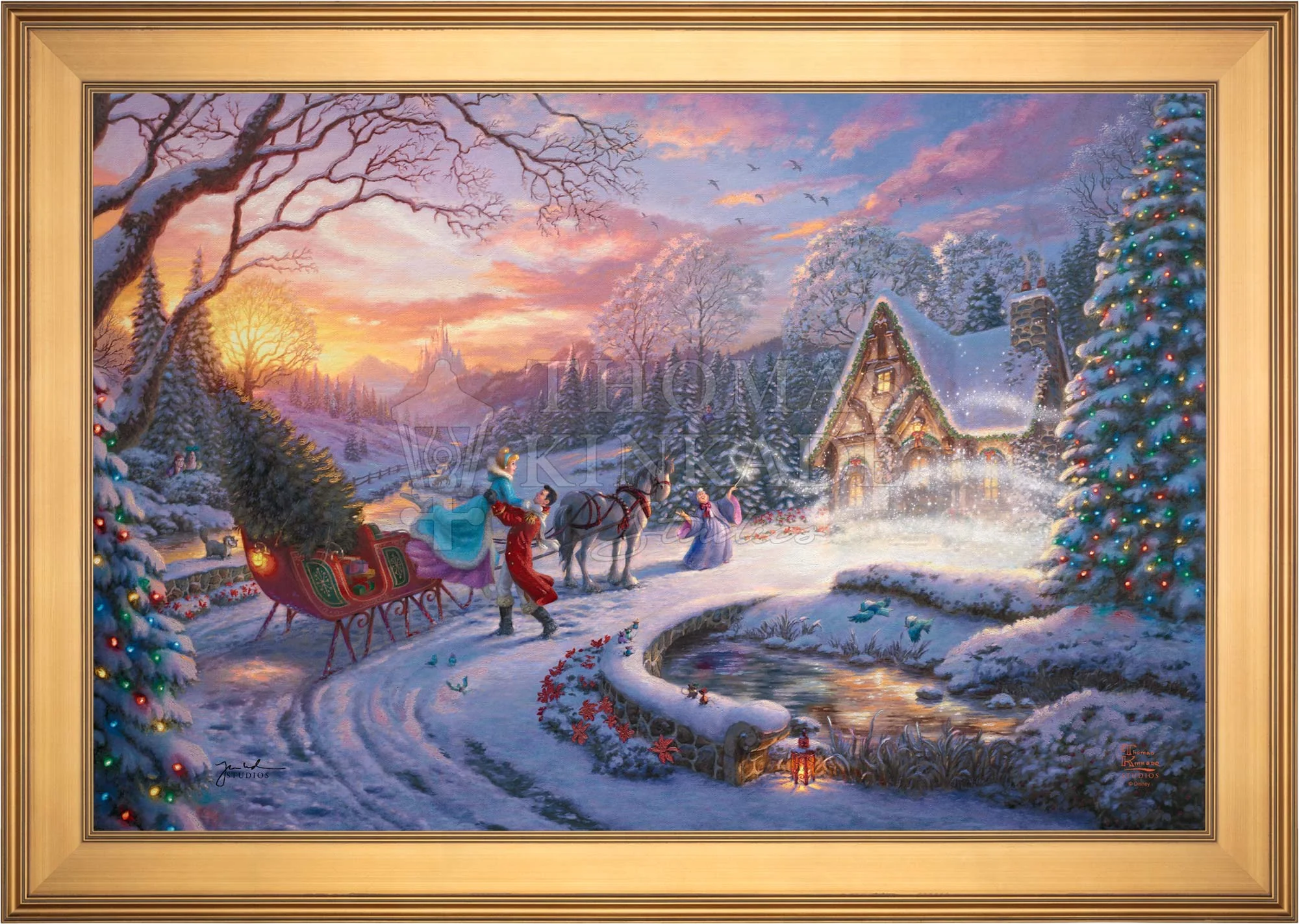 Disney Cinderella Bringing Home the Tree - Limited Edition Canvas - Image 21