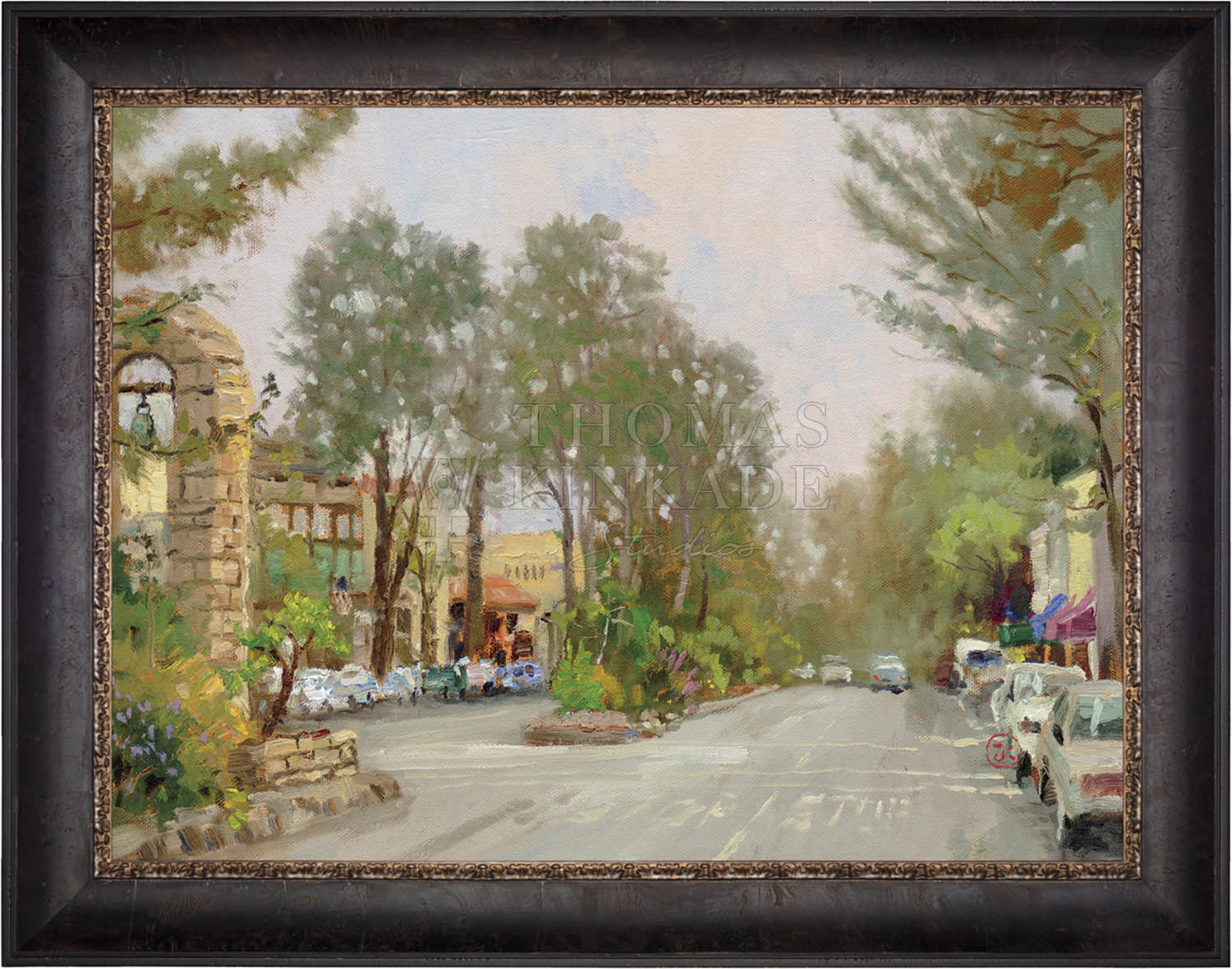 Carmel, Ocean Ave II - Limited Edition Canvas - Image 5