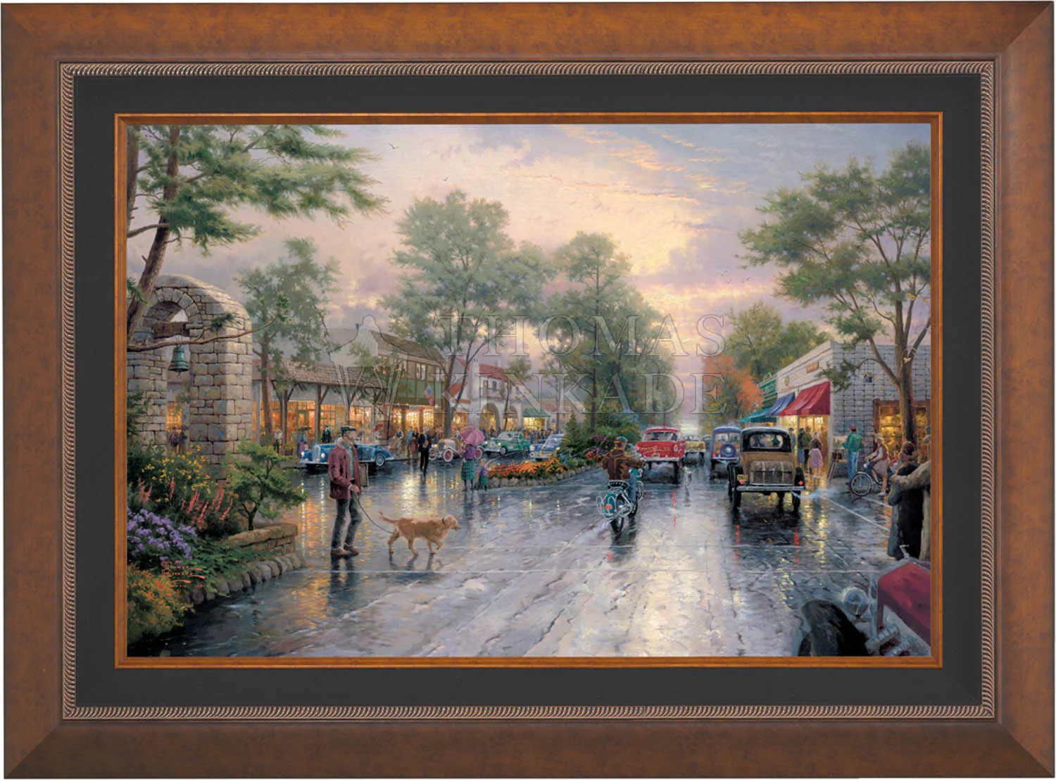 Carmel, Sunset on Ocean Avenue - Limited Edition Canvas - Image 3