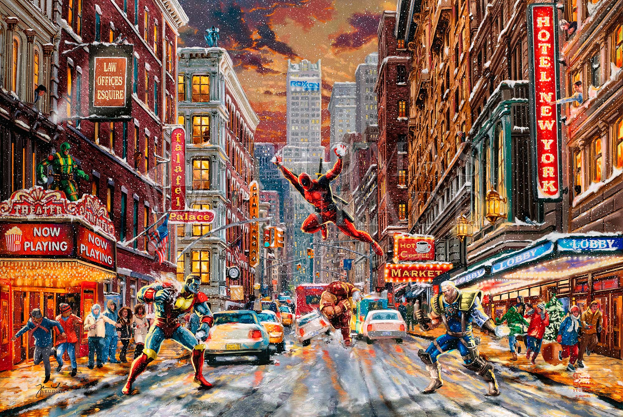 Deadpool - Snow Day - Limited Edition Canvas - Image 17