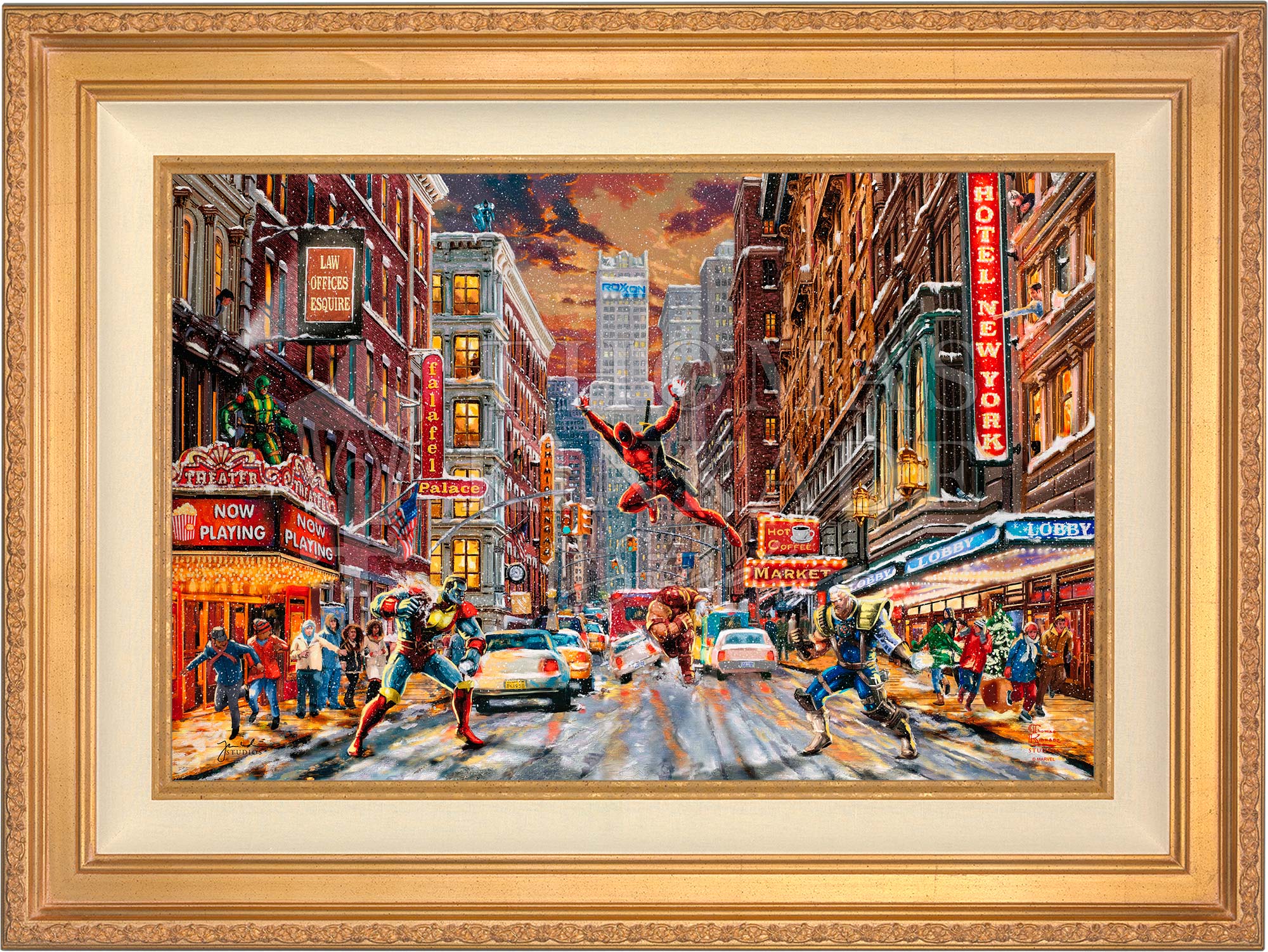 Deadpool - Snow Day - Limited Edition Canvas - Image 2