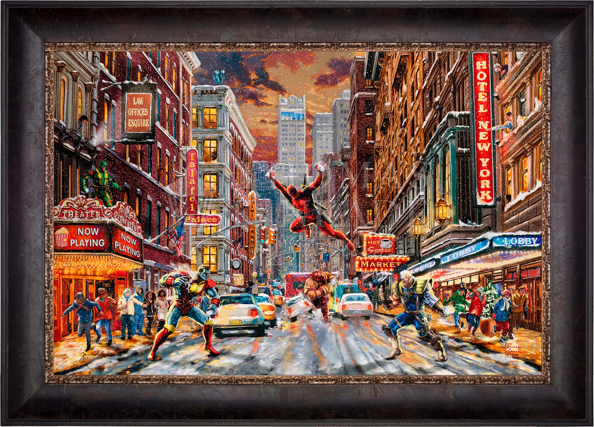 Deadpool - Snow Day - Limited Edition Canvas - Image 5