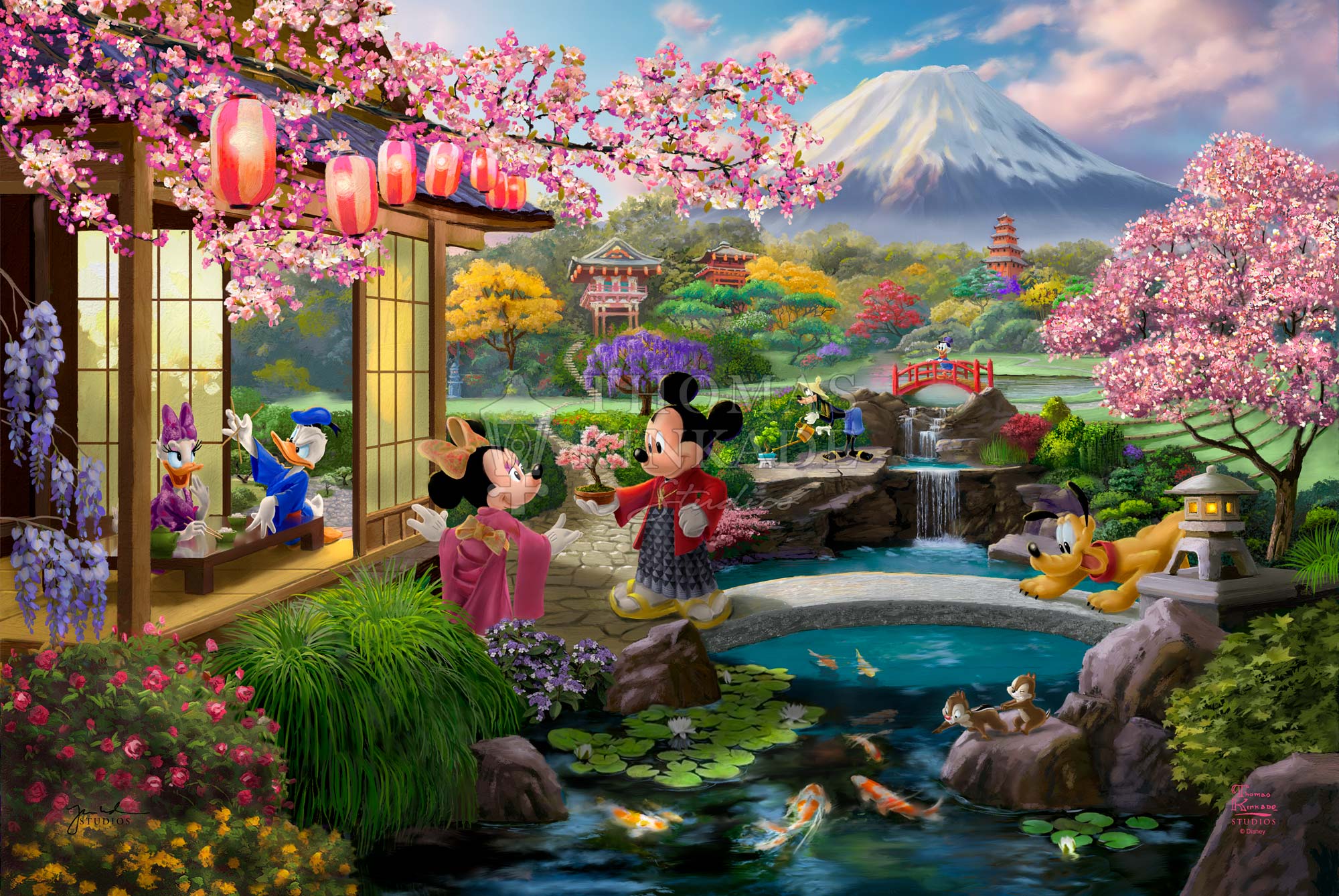 Disney Mickey and Minnie in Japan - Limited Edition Canvas - Image 18