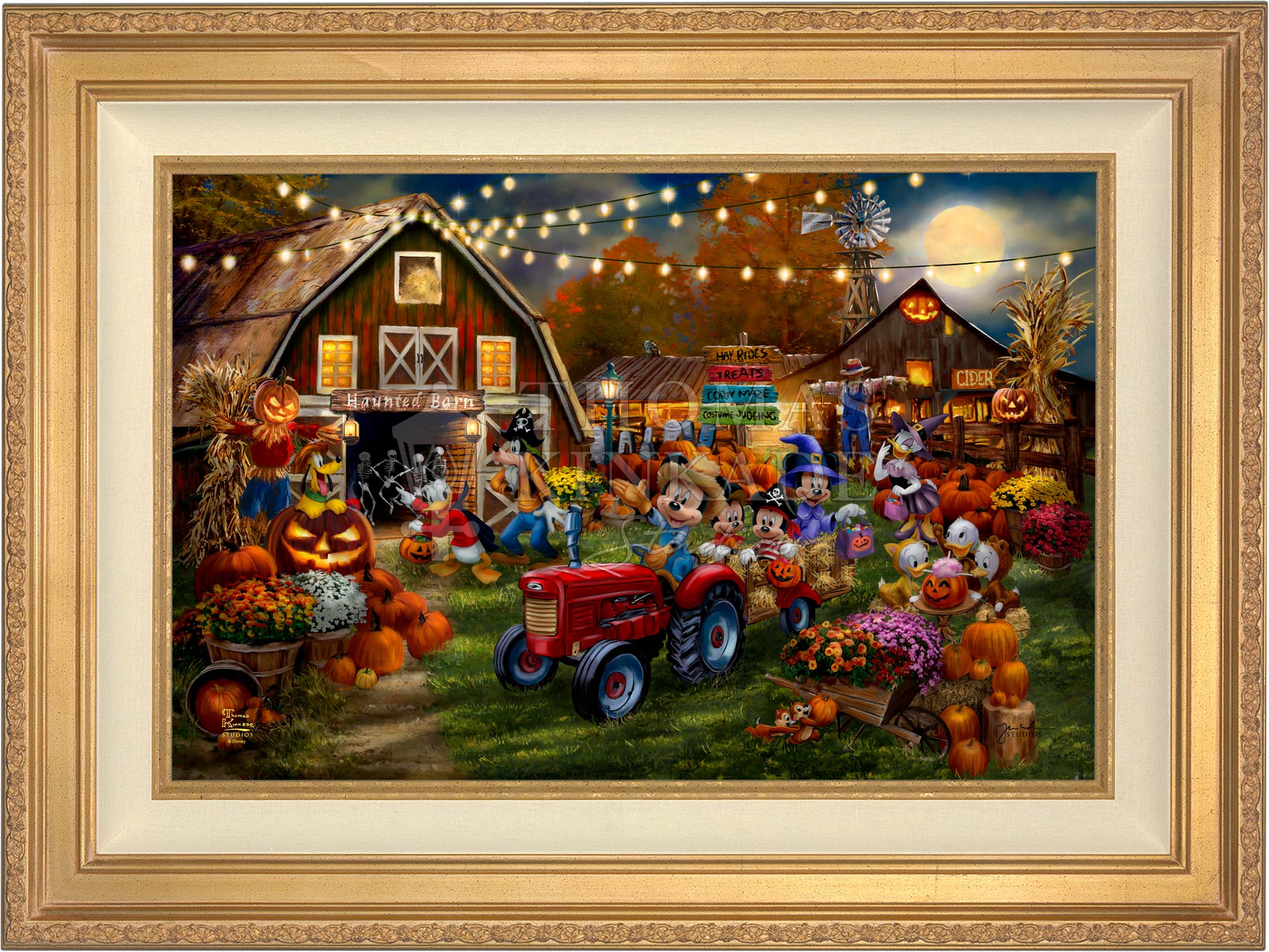 Disney Mickey and Minnie Pumpkin Festival - Limited Edition Canvas - Image 4