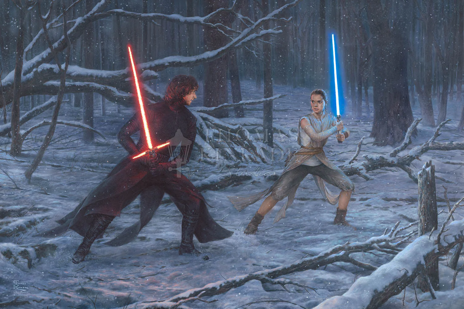 The Duel: Rey™ vs. Ren - Limited Edition Canvas - Image 17