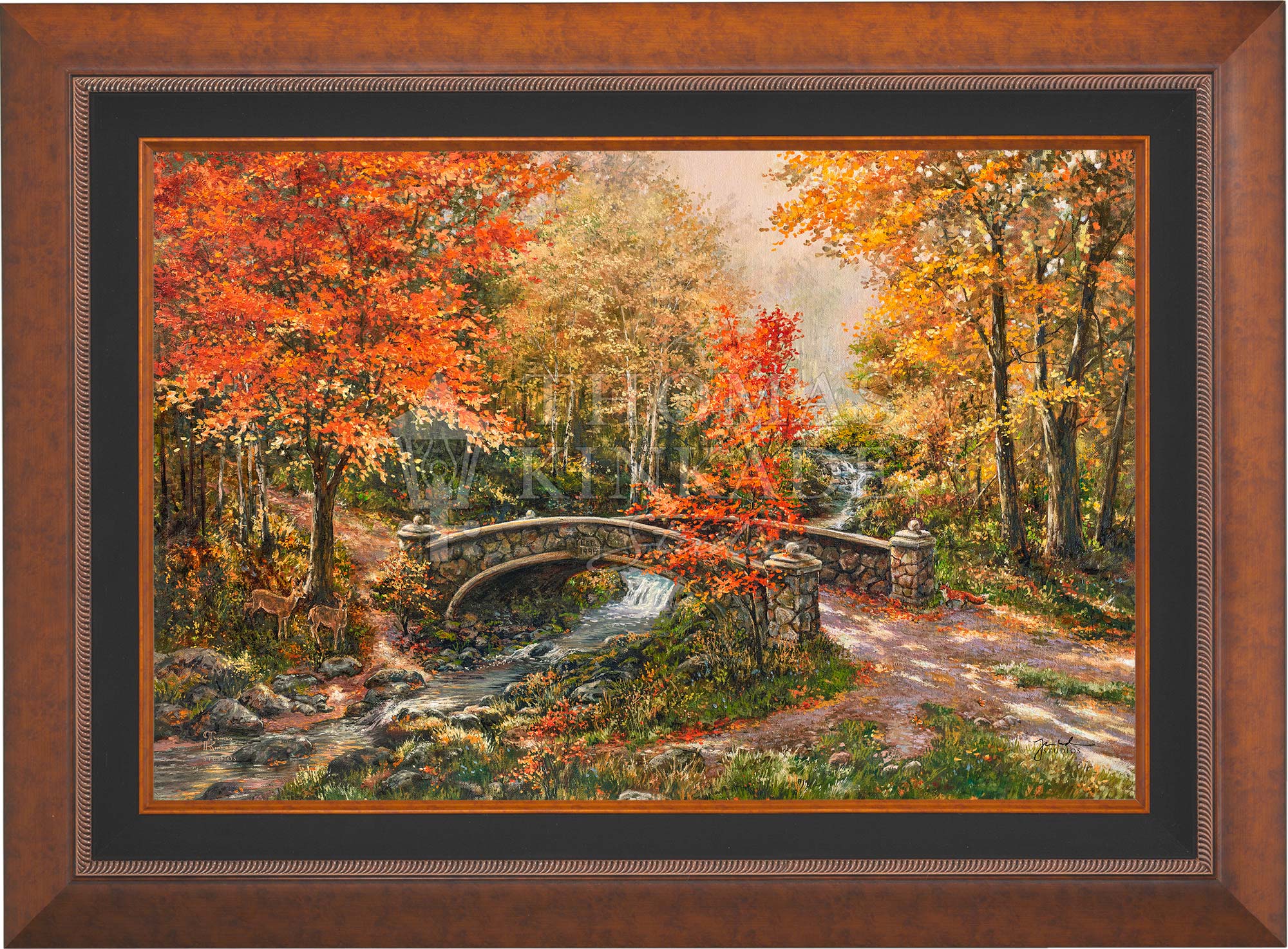 Fall at Fox Creek Bridge - Limited Edition Canvas - Image 3