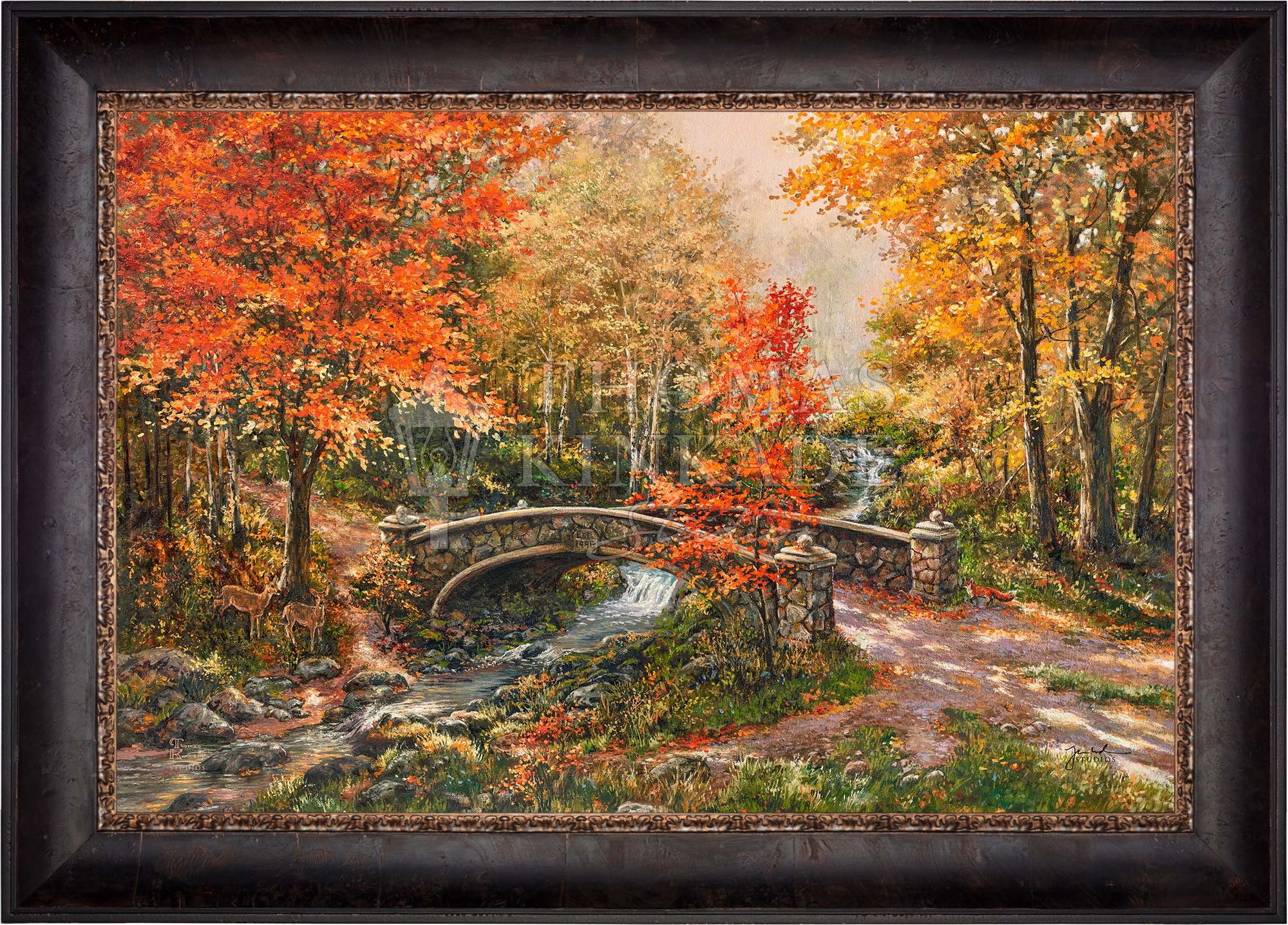 Fall at Fox Creek Bridge - Limited Edition Canvas - Image 5