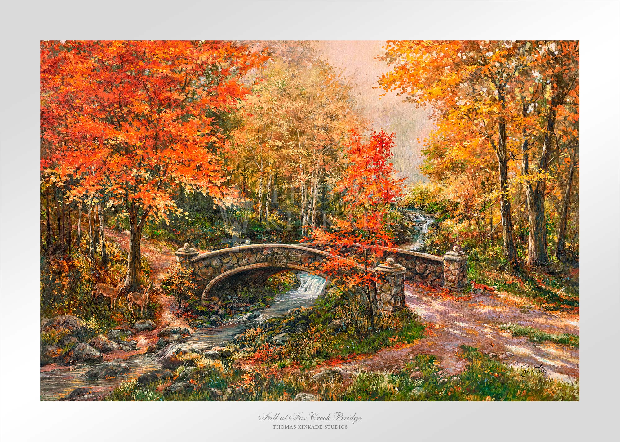 Fall at Fox Creek Bridge - Limited Edition Paper - Image 8