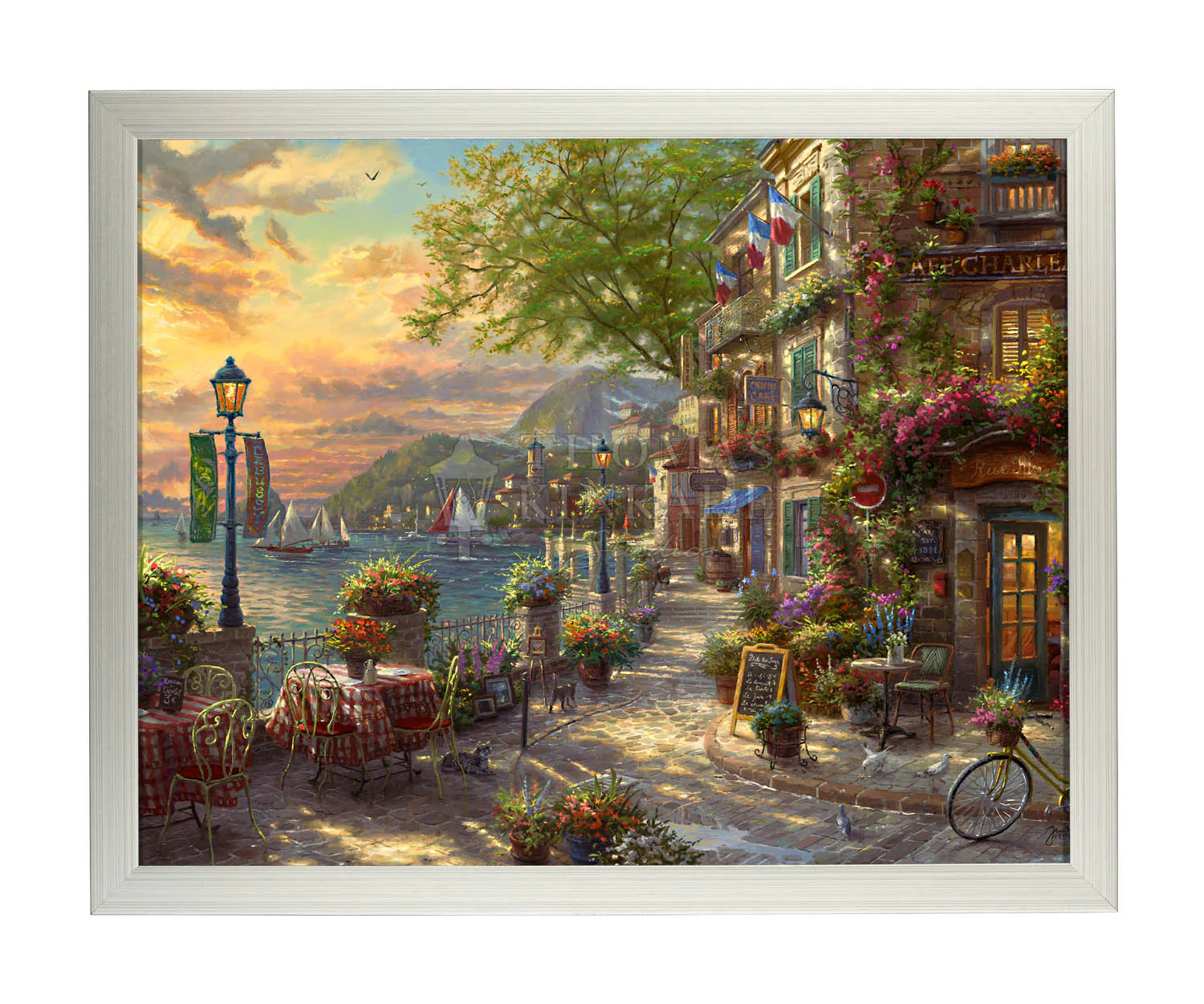 French Riviera Café - Art Prints - Image 2