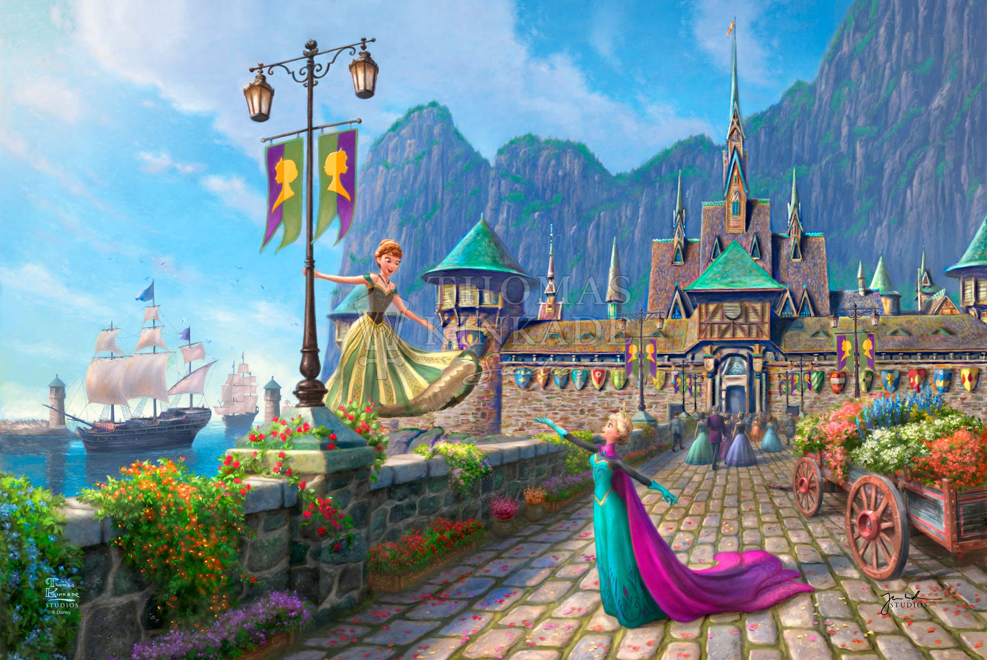 Disney Frozen Celebration in Arendelle - Limited Edition Canvas - Image 2