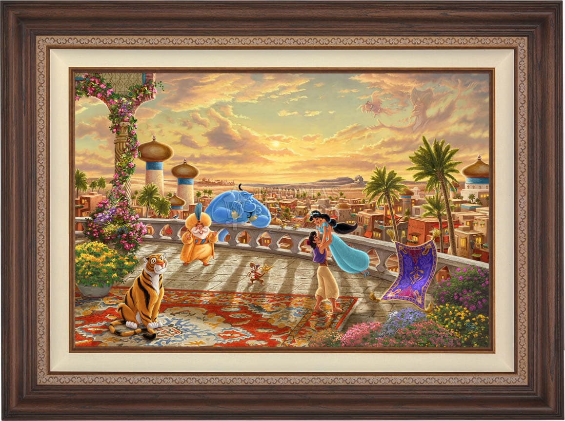 Disney Jasmine Dancing in the Desert Sunset - Limited Edition Canvas - Image 14