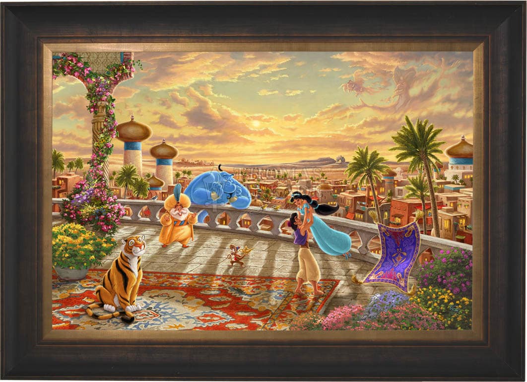 Disney Jasmine Dancing in the Desert Sunset - Limited Edition Canvas - Image 15