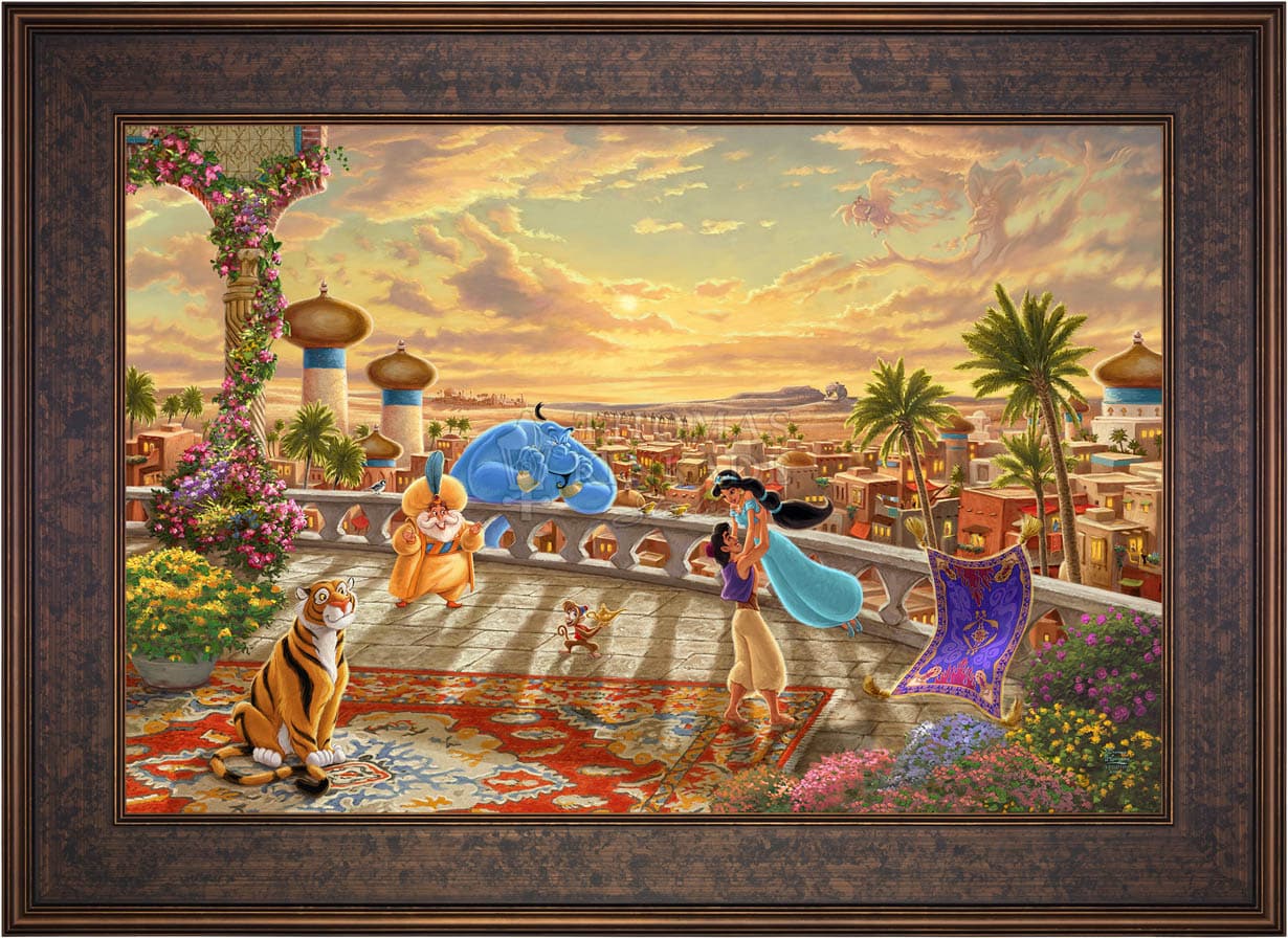 Disney Jasmine Dancing in the Desert Sunset - Limited Edition Canvas - Image 18