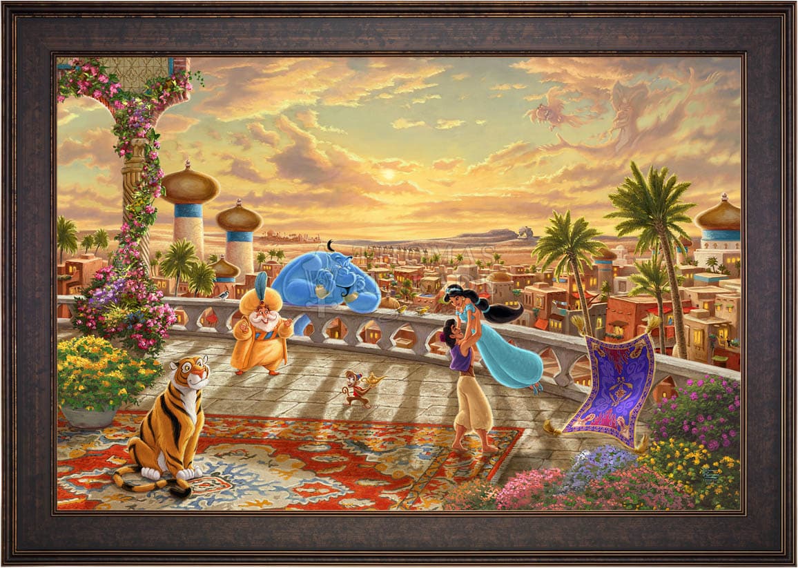 Disney Jasmine Dancing in the Desert Sunset - Limited Edition Canvas - Image 19