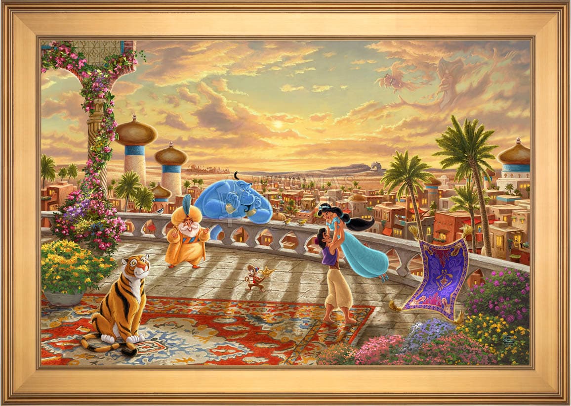 Disney Jasmine Dancing in the Desert Sunset - Limited Edition Canvas - Image 22