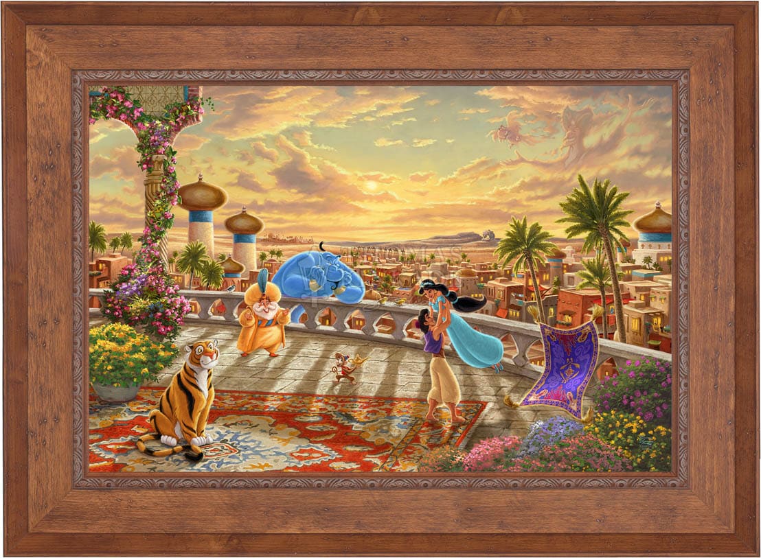 Disney Jasmine Dancing in the Desert Sunset - Limited Edition Canvas - Image 23