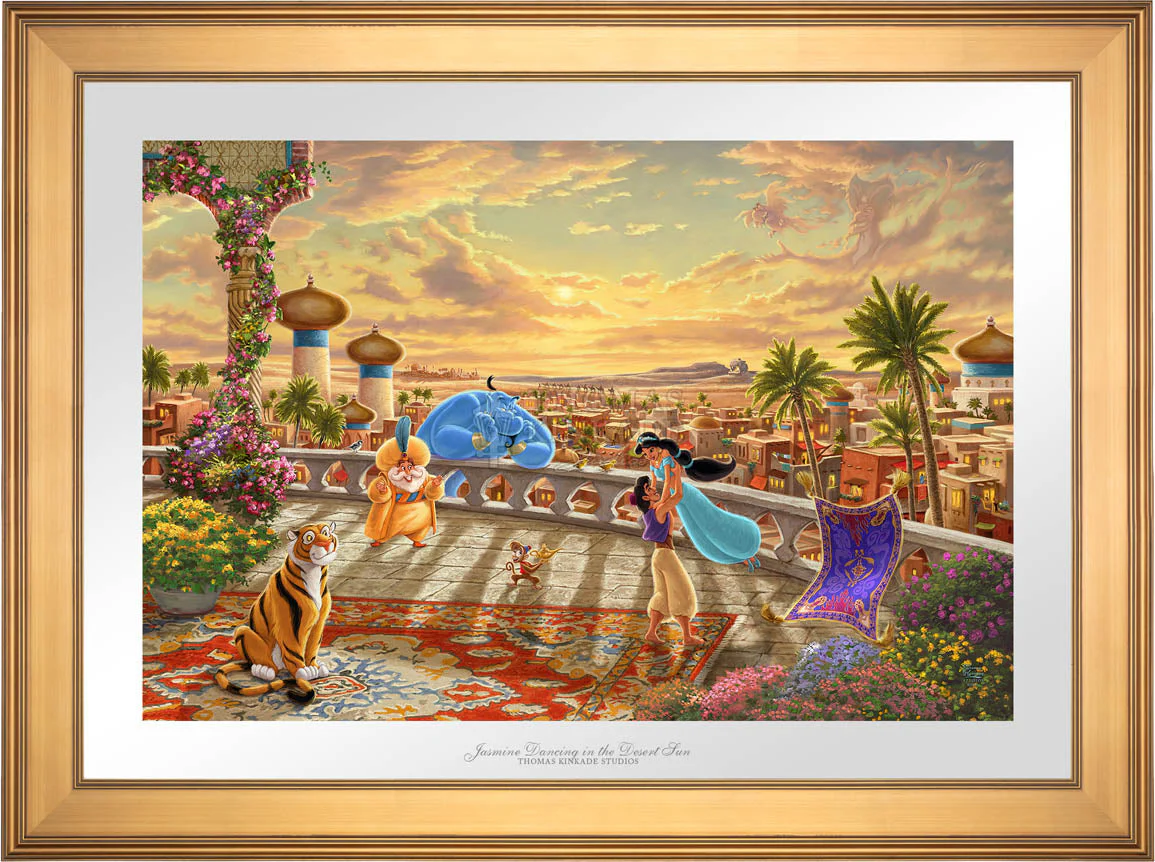 Disney Jasmine Dancing in the Desert Sunset - Limited Edition Paper - Image 3