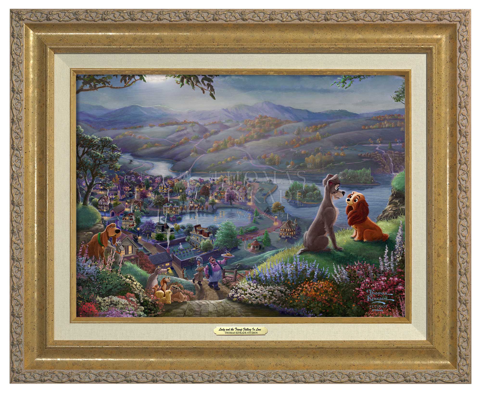 Disney Lady and the Tramp Falling In Love - Canvas Classics - Image 3