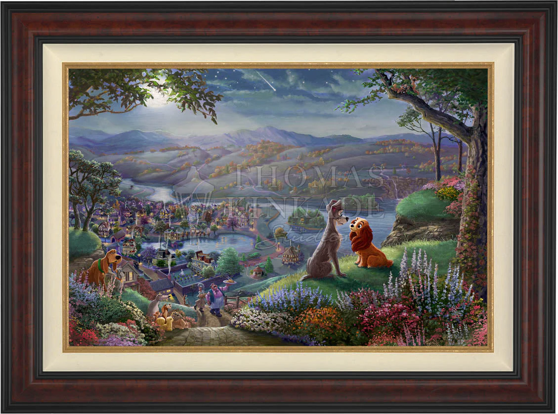 Disney Lady and the Tramp Falling in Love - Jewel Edition Art - Image 4