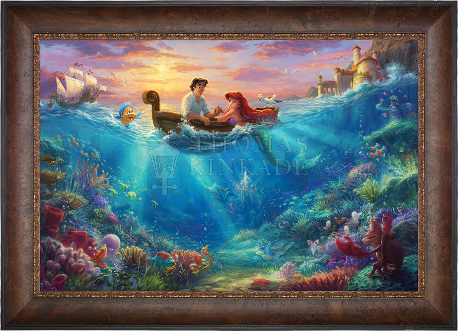 Disney The Little Mermaid Falling in Love - Limited Edition Canvas - Image 6