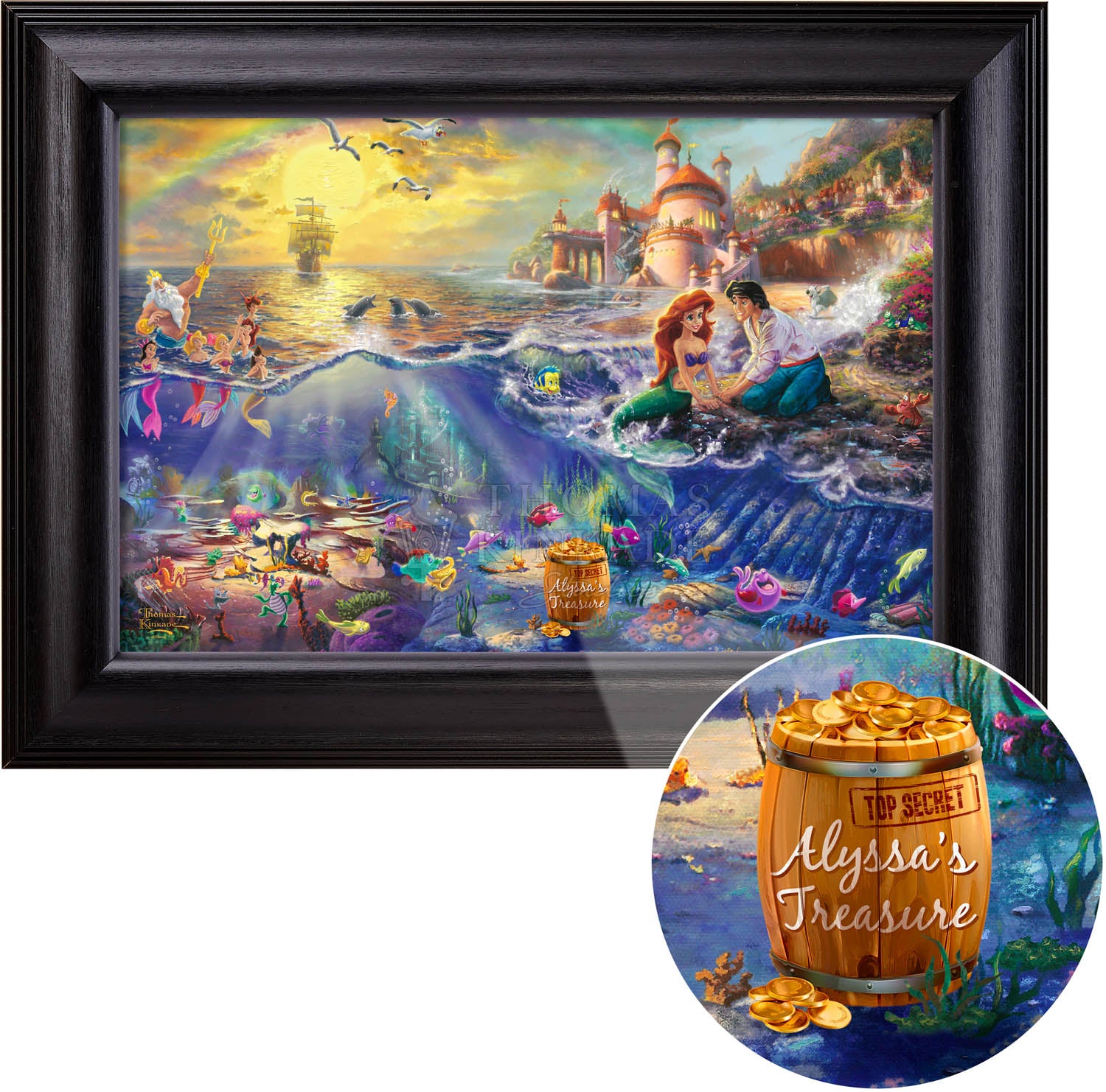 Disney The Little Mermaid - Personalized Framed Canvas - Image 11