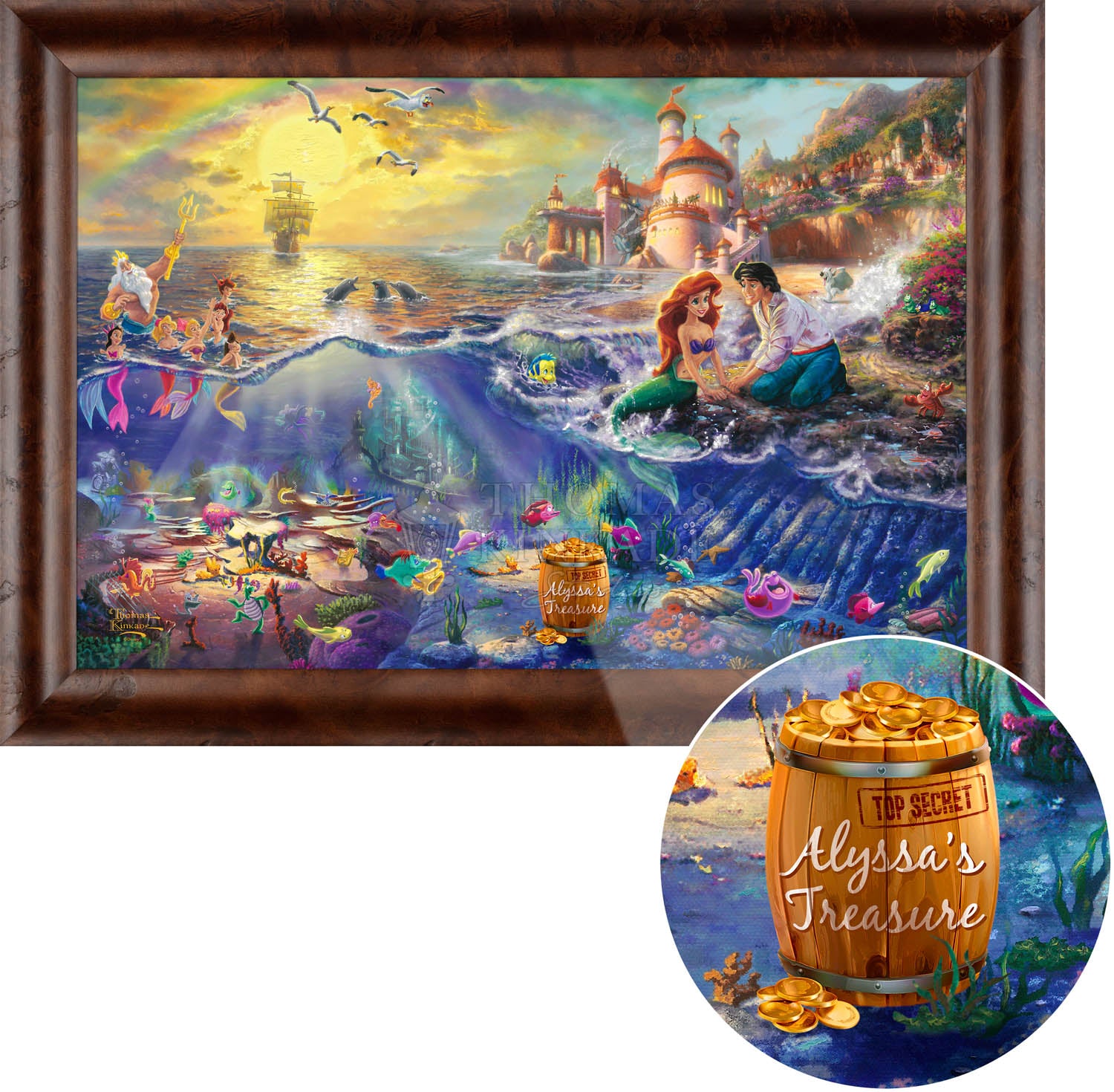 Disney The Little Mermaid - Personalized Framed Canvas - Image 9