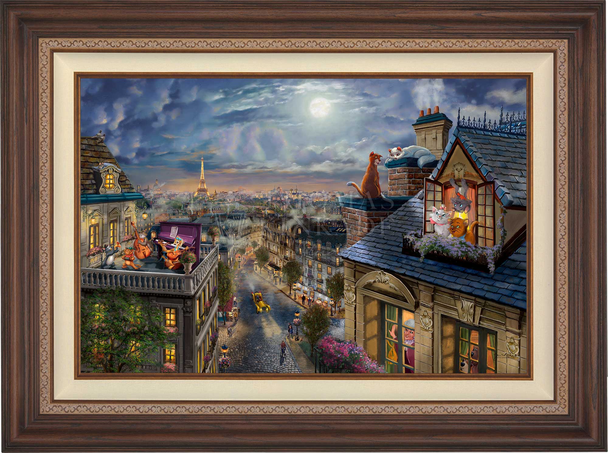 Disney The Aristocats - Love Under the Moon - Limited Edition Canvas - Image 10