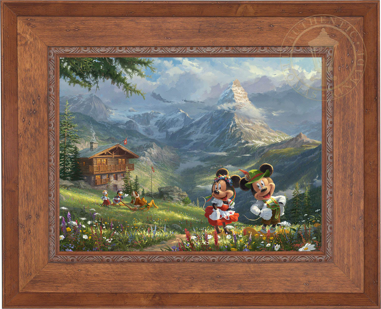 Disney Mickey and Minnie in the Alps - Limited Edition Canvas - Image 17