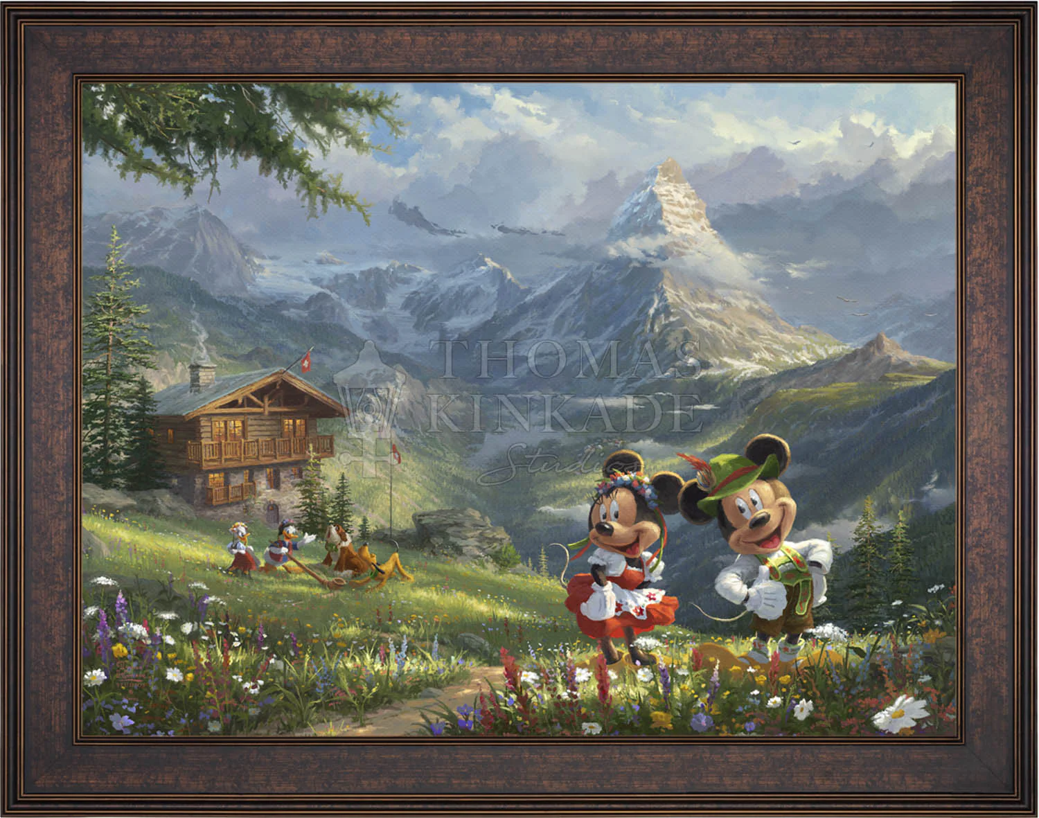 Disney Mickey and Minnie in the Alps - Jewel Edition Art - Image 13