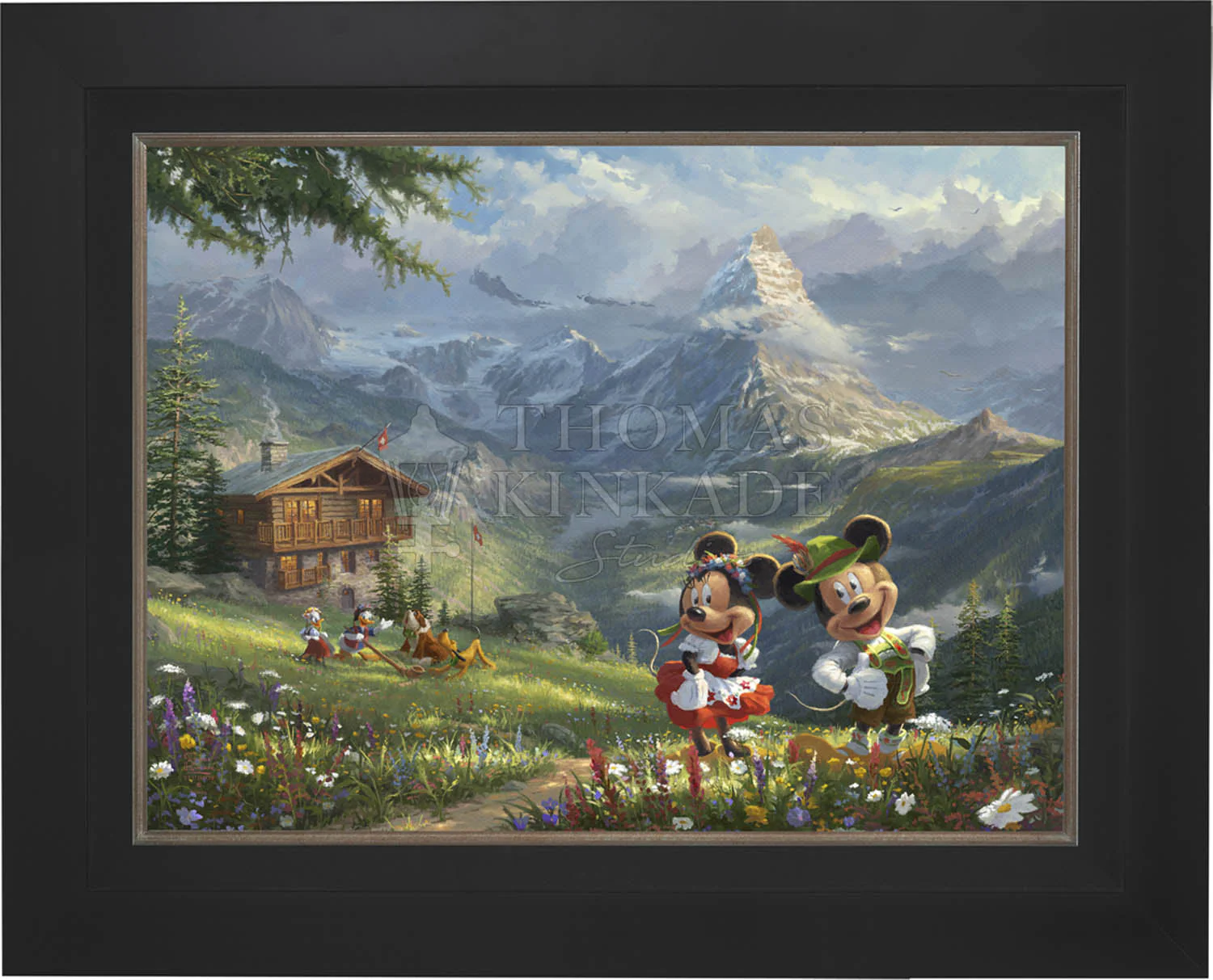 Disney Mickey and Minnie in the Alps - Jewel Edition Art - Image 8