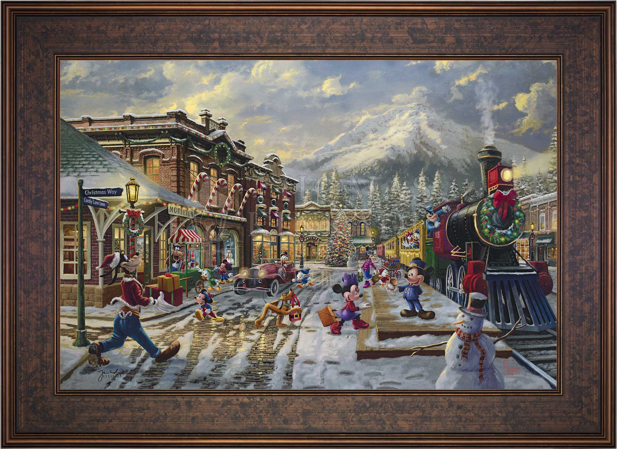 Disney Mickey and Minnie Candy Cane Express - Jewel Edition Art - Image 13