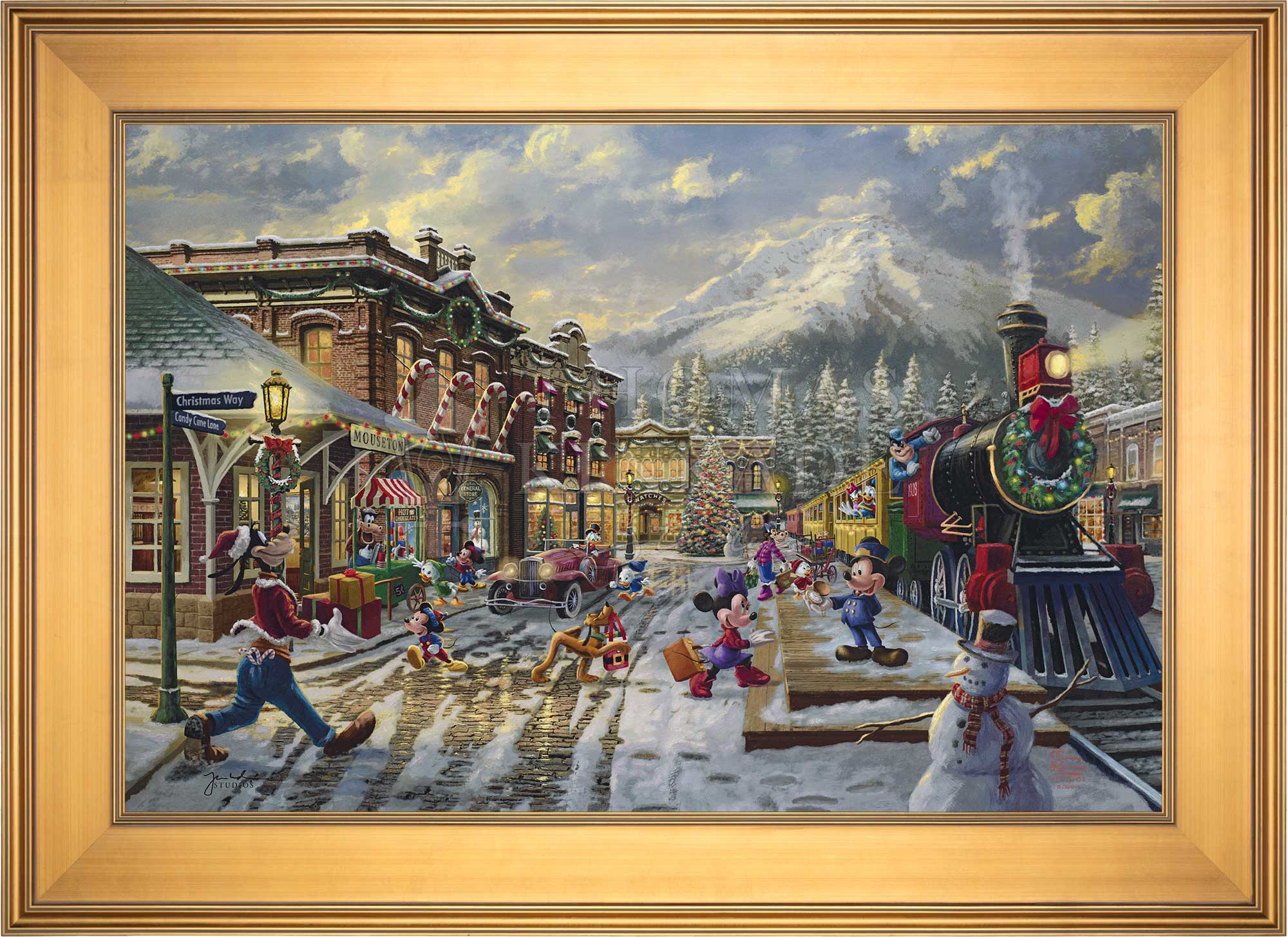 Disney Mickey and Minnie Candy Cane Express - Jewel Edition Art - Image 15