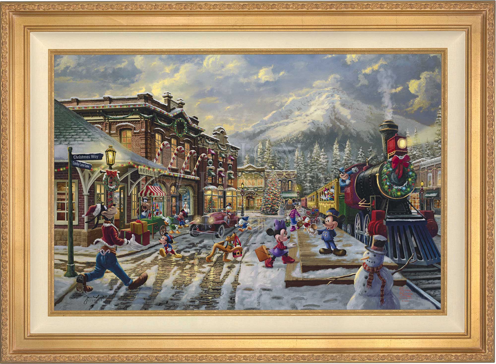Disney Mickey and Minnie Candy Cane Express - Jewel Edition Art - Image 2