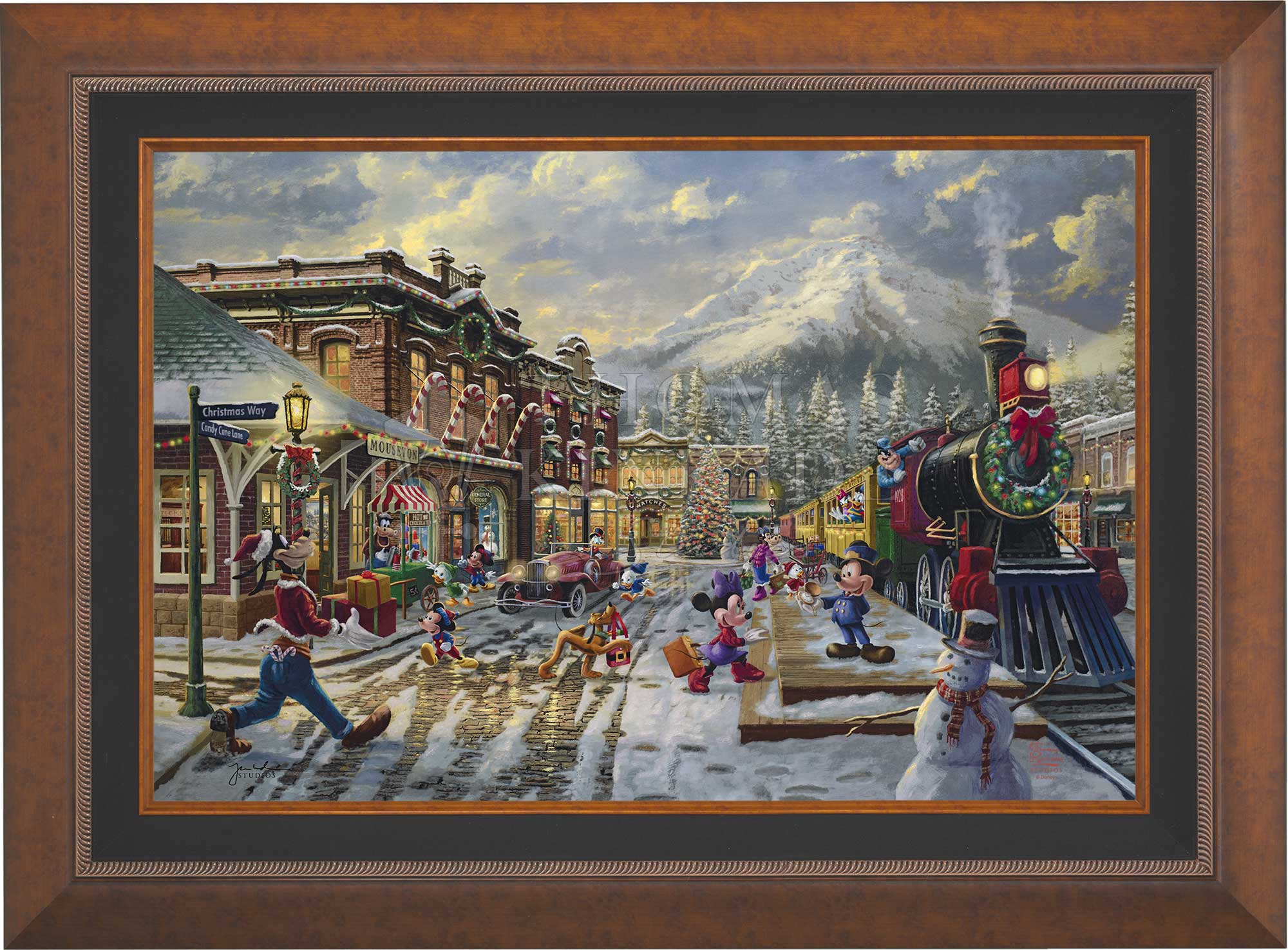 Disney Mickey and Minnie Candy Cane Express - Jewel Edition Art - Image 3