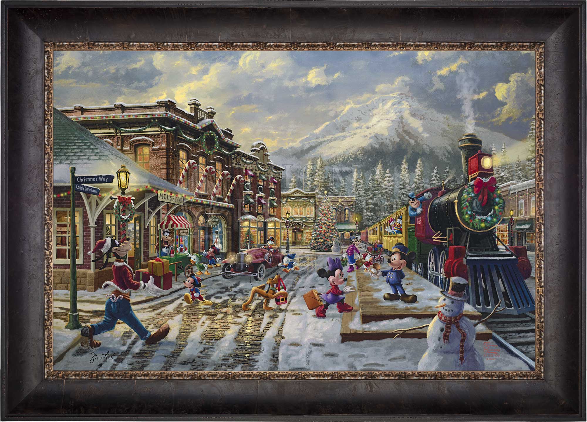 Disney Mickey and Minnie Candy Cane Express - Jewel Edition Art - Image 6