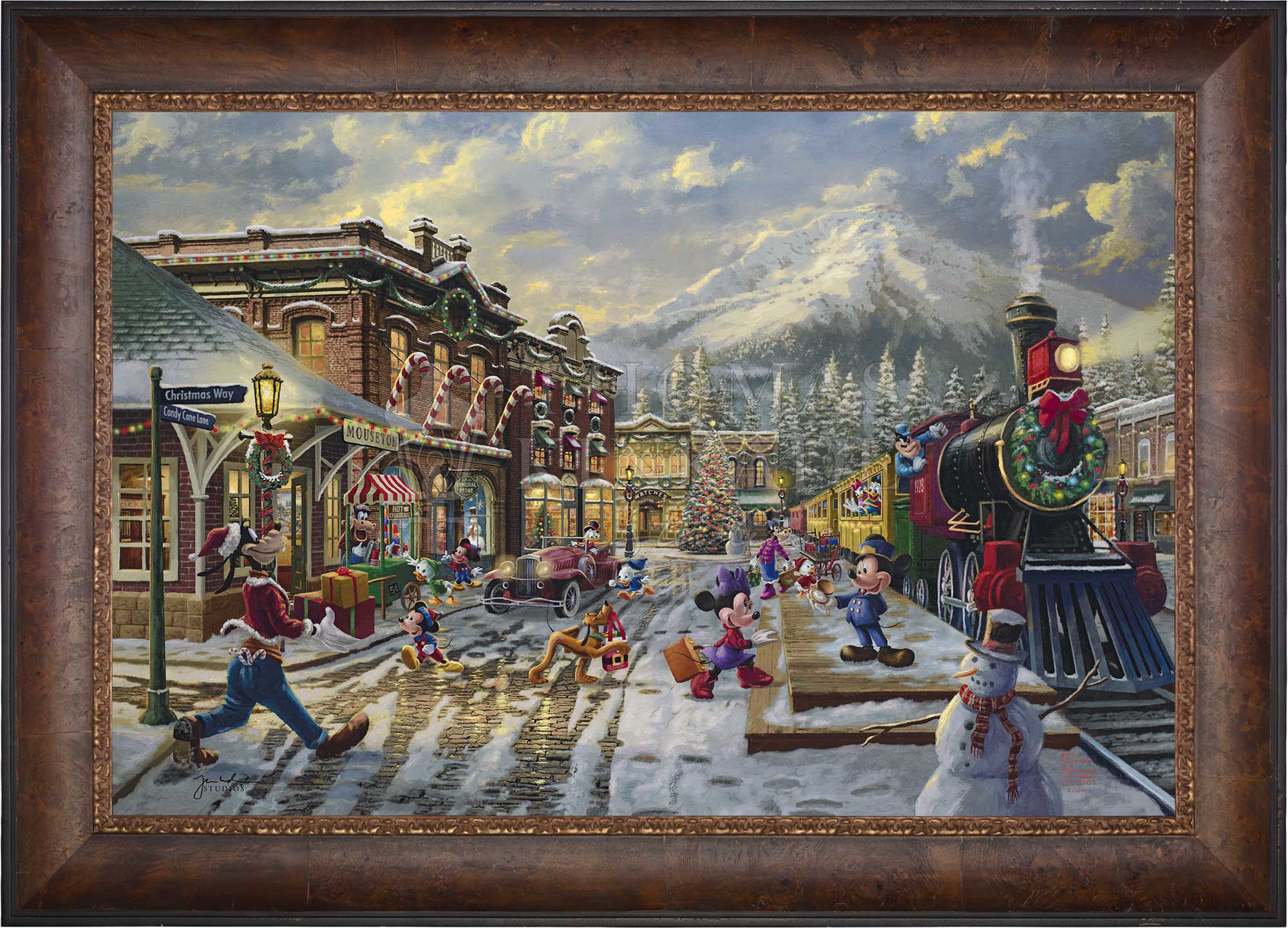 Disney Mickey and Minnie Candy Cane Express - Jewel Edition Art - Image 7