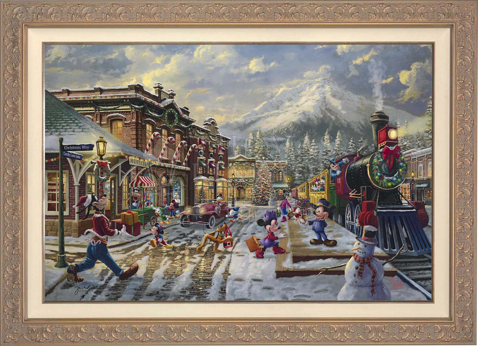 Disney Mickey and Minnie Candy Cane Express - Jewel Edition Art - Image 8