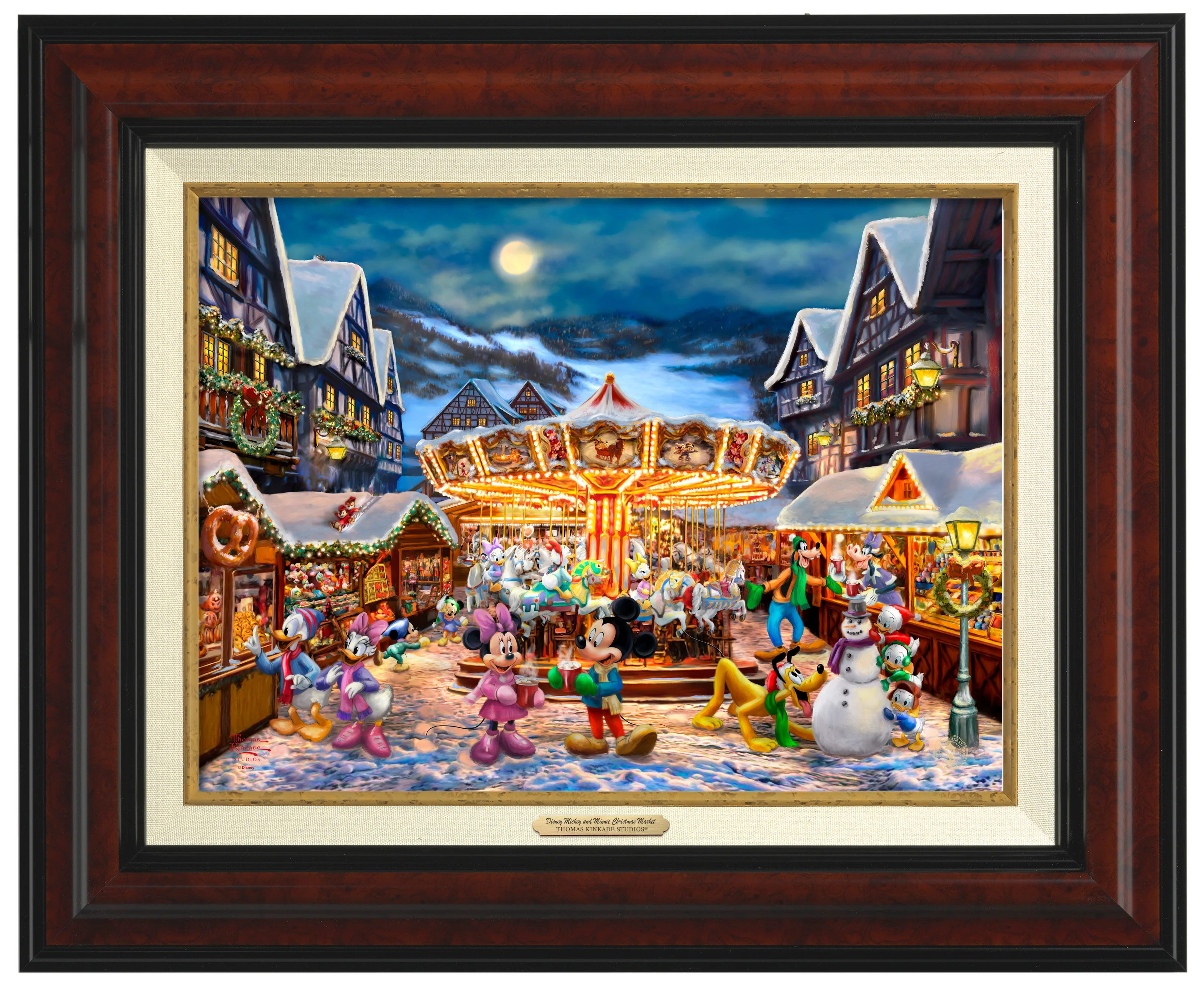 Disney Mickey and Minnie Christmas Market - Canvas Classics - Image 2