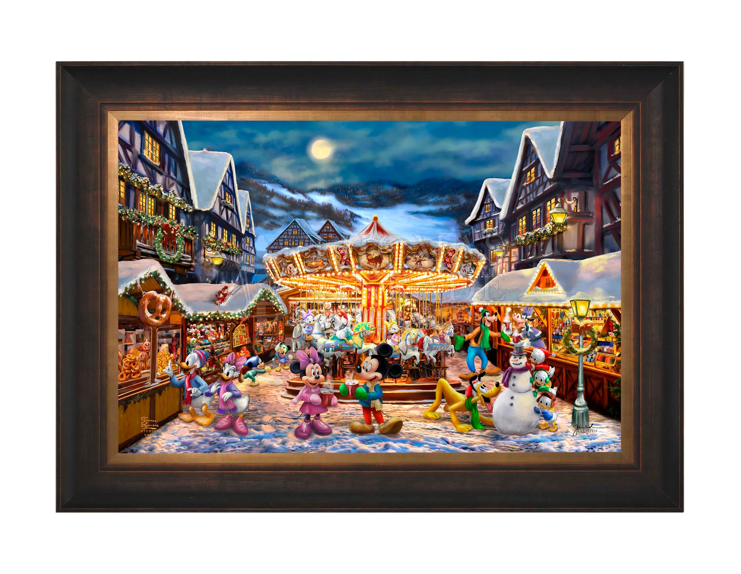Disney Mickey and Minnie Christmas Market - Jewel Edition Art - Image 11