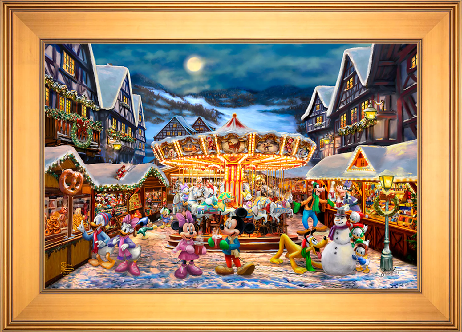 Disney Mickey and Minnie Christmas Market - Jewel Edition Art - Image 25