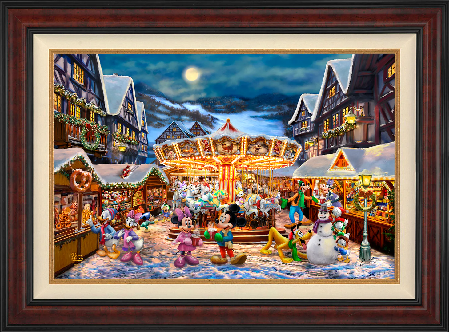 Disney Mickey and Minnie Christmas Market - Jewel Edition Art - Image 28