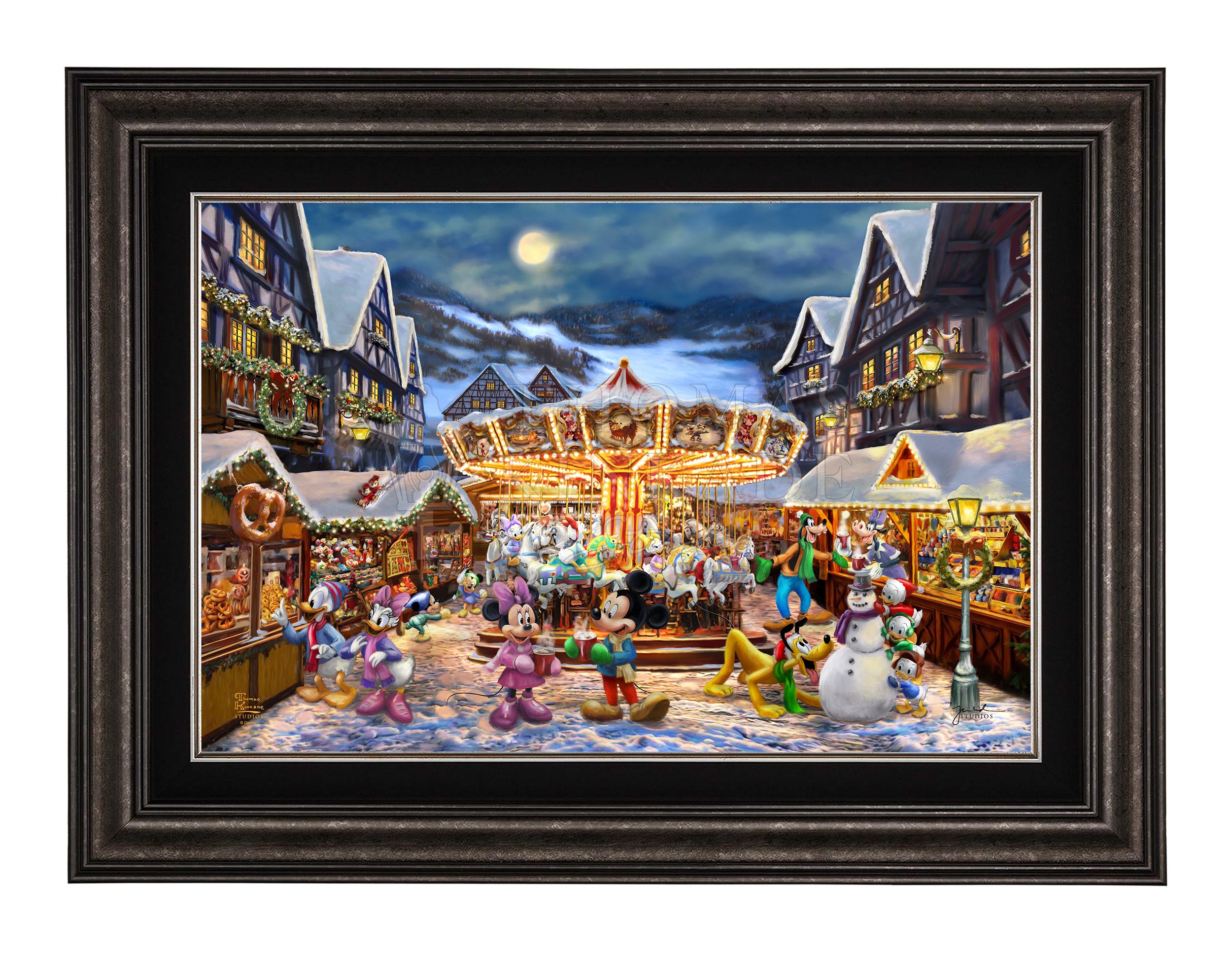 Disney Mickey and Minnie Christmas Market - Jewel Edition Art - Image 3